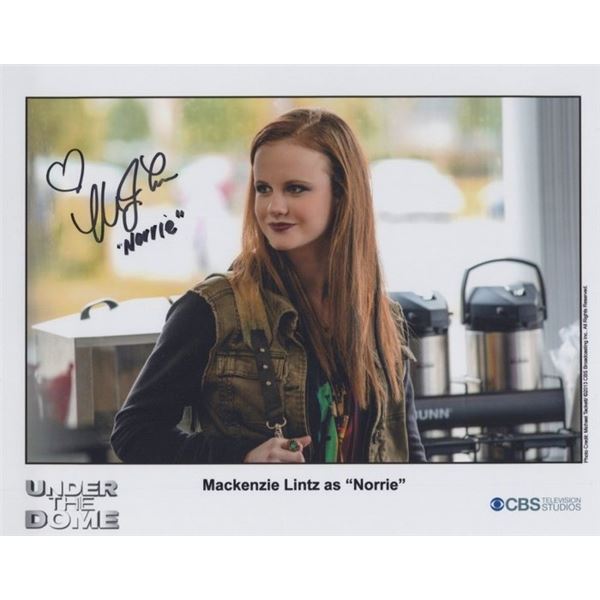 Under The Dome Mackenzie Lintz Signed Photo