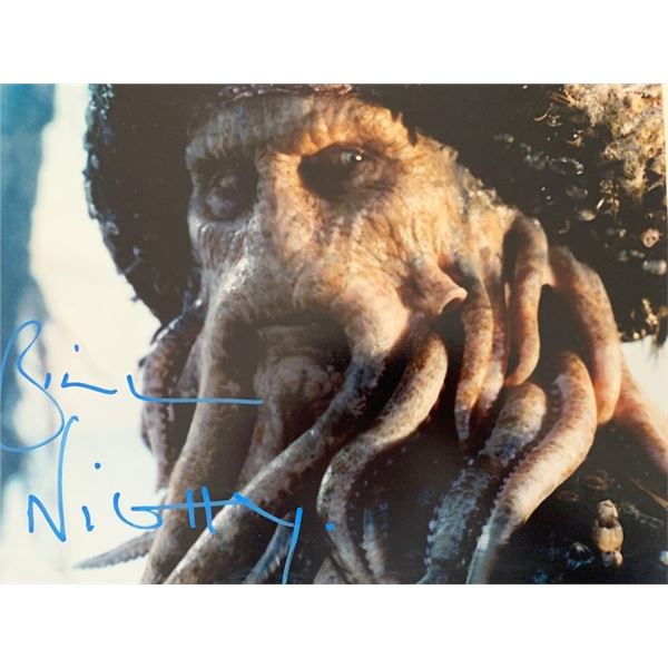Pirates of the Caribbean Bill Nighy signed movie photo