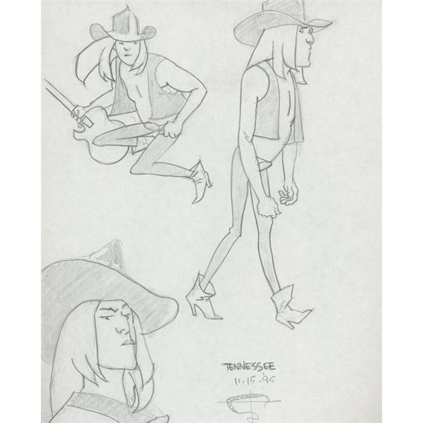 Marvel Artist Tony Salmons original signed sketch