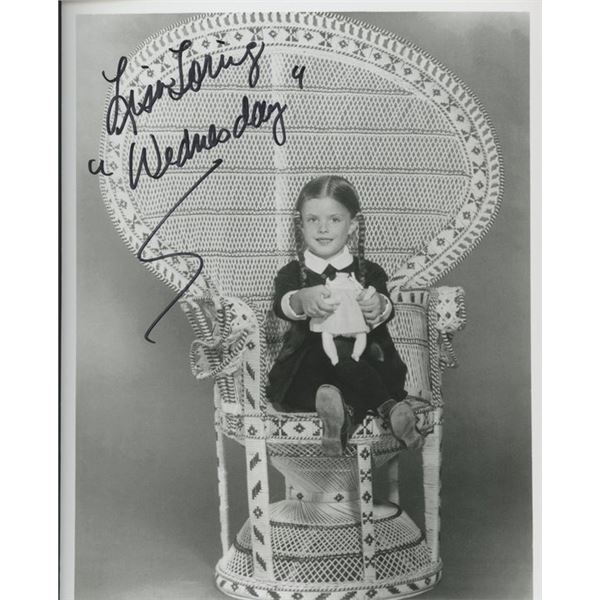 Wednesday Addams Lisa Loring signed photo