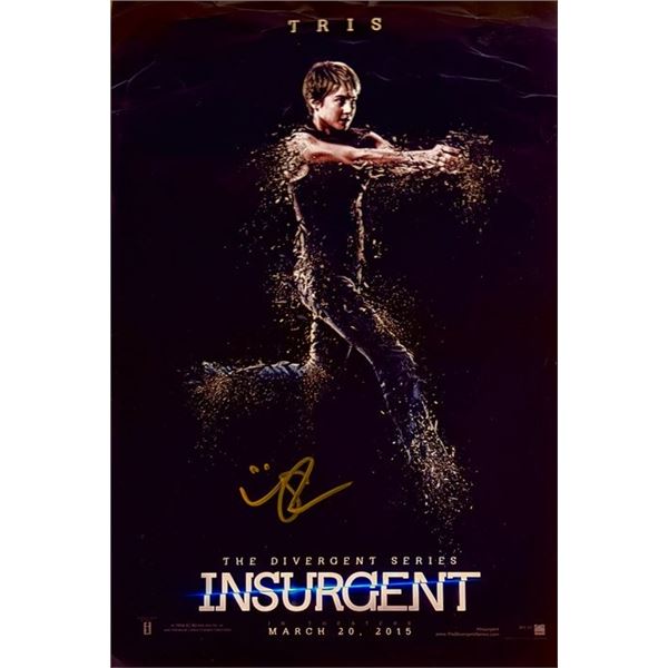 Divergent Shailene Woodley signed mini poster