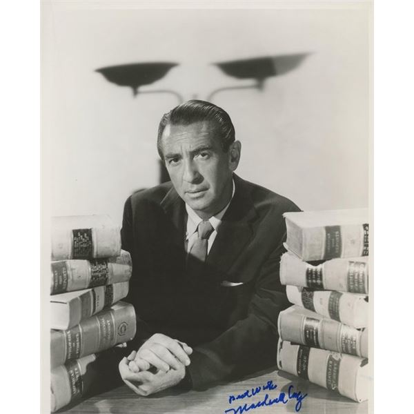 The Great Gatsby Macdonald Carey signed photo