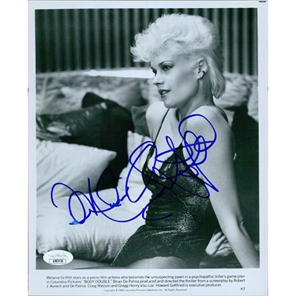 Body Double Melanie Griffith Signed 8x10 Glossy Promo Photo JSA Authenticated