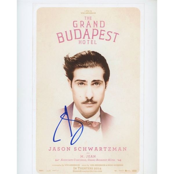 The Grand Budapest Hotel signed movie photo