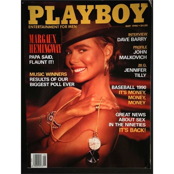 Playboy Magazine May 1990 Margaux Hemingway Cover