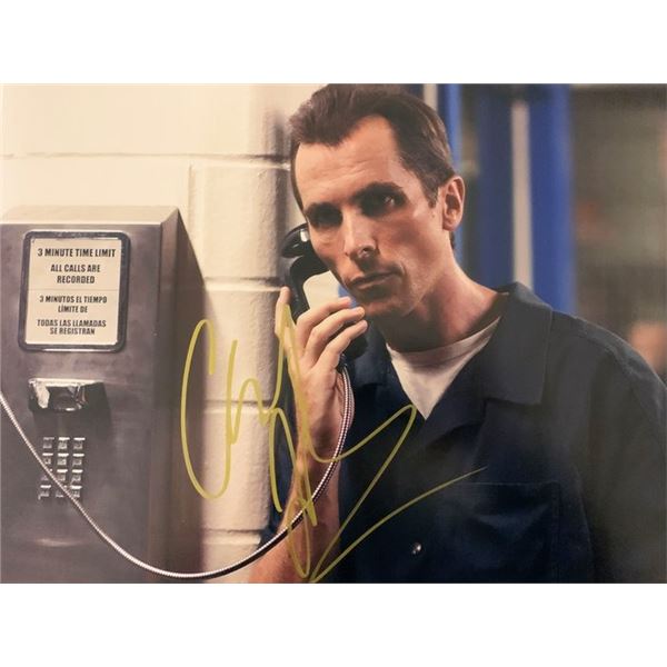 Ford Vs Ferrari Christian Bale signed movie photo. GFA Authenticated