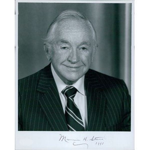 Secretary of Commerce Maurice Stans Signed 8x10 Promo Photo JSA Authenticated