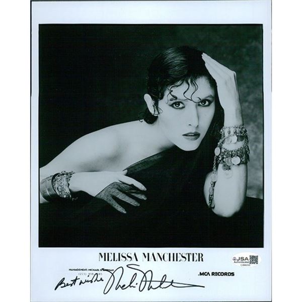 Singer Melissa Manchester Signed 8x10 Glossy Photo JSA Authenticated