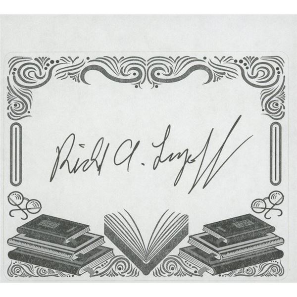 Richard Lupoff signed bookplate