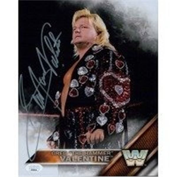 WWE WWF Wrestler Greg The Hamer Valentine Signed Photo