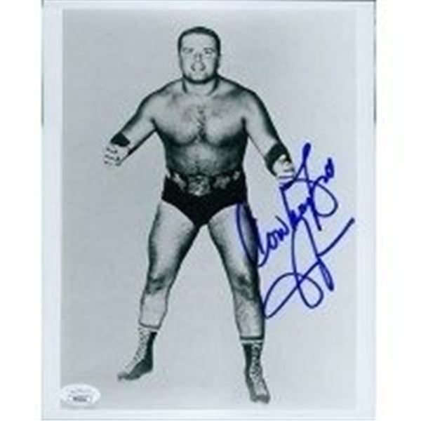 WWF WCW Wrestler Bill Watts Cowboy Signed Photo