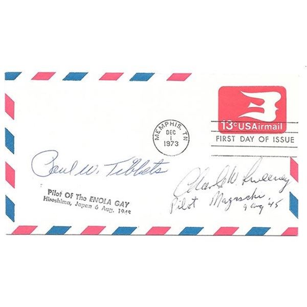 Enola Gay Paul W. SWEENEY, Charles TIBBETS Signed Cover