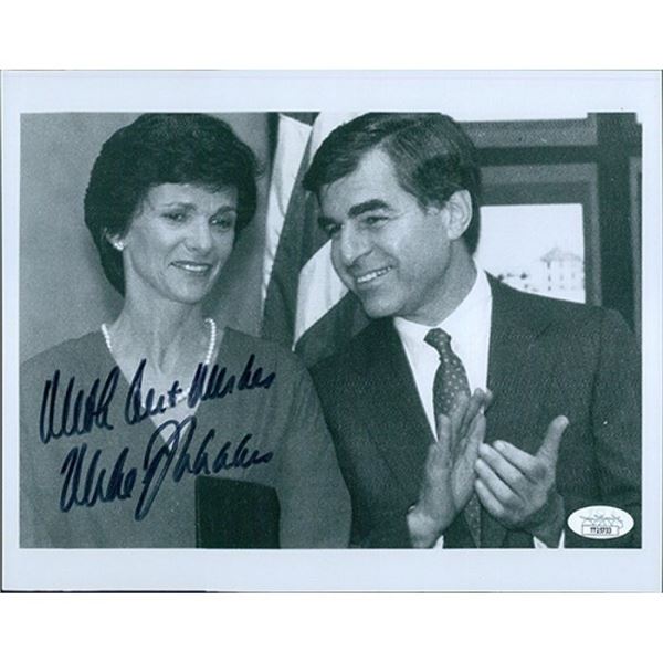 Governor of Massachusetts  Michael Dukakis Signed 8x10 Glossy Photo JSA Authentic