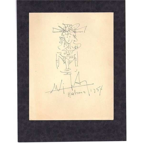 Cuban Artist Wifredo Lam Signed Original Artwork