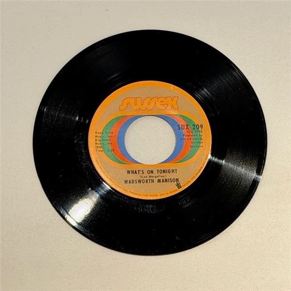 Wadsworth Manison What's on Tonight 45 Album