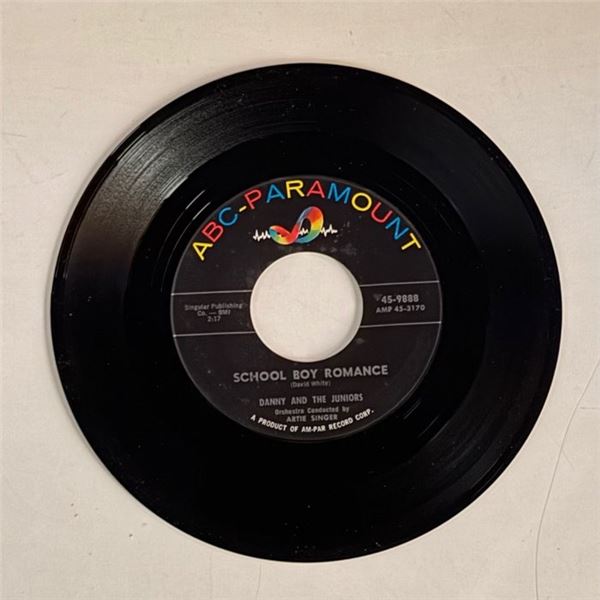 Danny and the Juniors School Boy Romance 45 Album