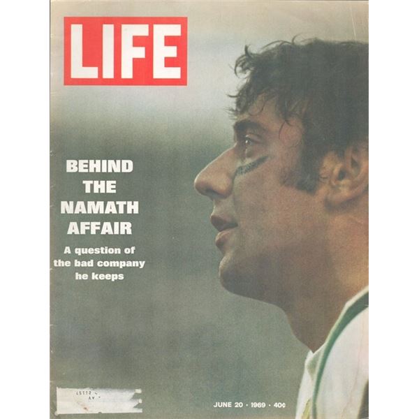Joe Namath Life Magazine. June 20, 1969