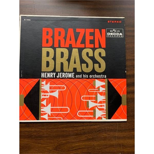 Henry Jerome And His Orchestra ‎– Brazen Brass – Album