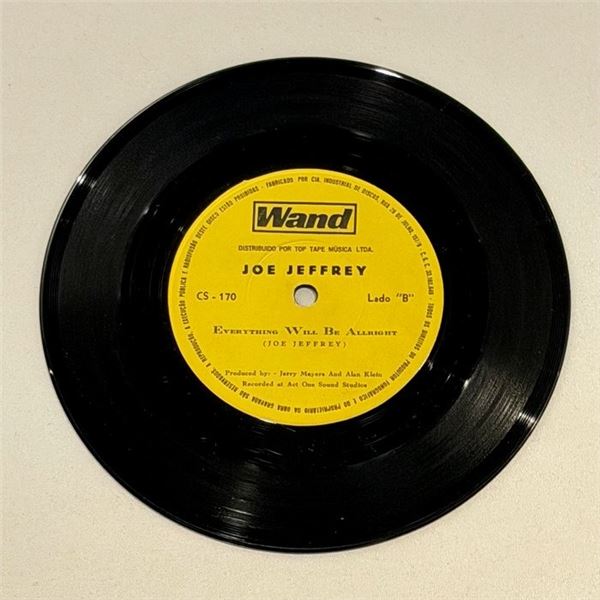 Joe Jeffrey Everything Will Be Allright 45 Album