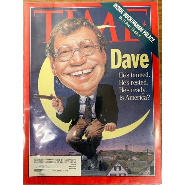 TIME Magazine 1993 David Letterman Issue