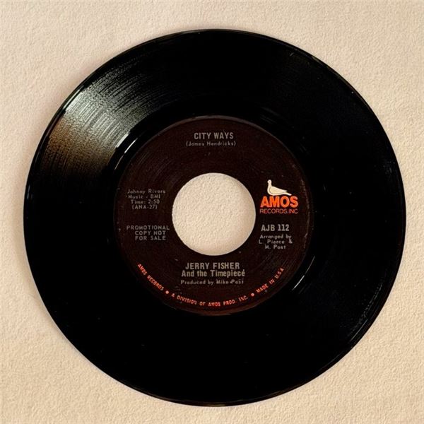 Jerry Fisher City Ways 45 Album