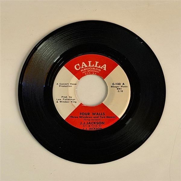 J.J. Jackson Four Walls 45 Album