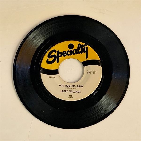 Larry Williams You Bug Me Baby 45 Album