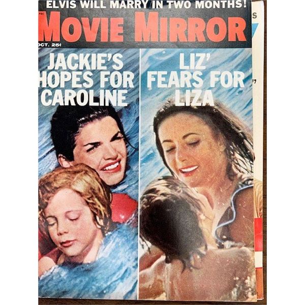 Movie Mirror Magazine - Jackie & Caroline Kennedy, Liz Taylor and Liza Todd