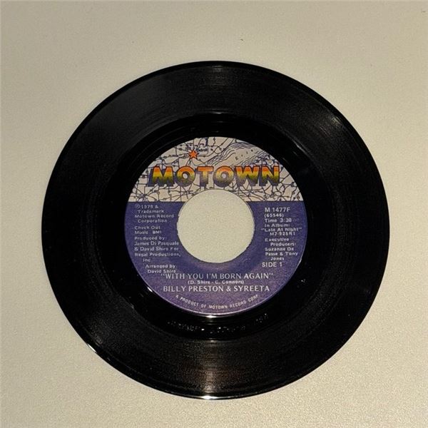 Billy Preston and Syreeta With You I'm Born Again 45 Album