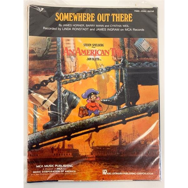 Somewhere Out There American Tail Sheet Music – January 1, 1986