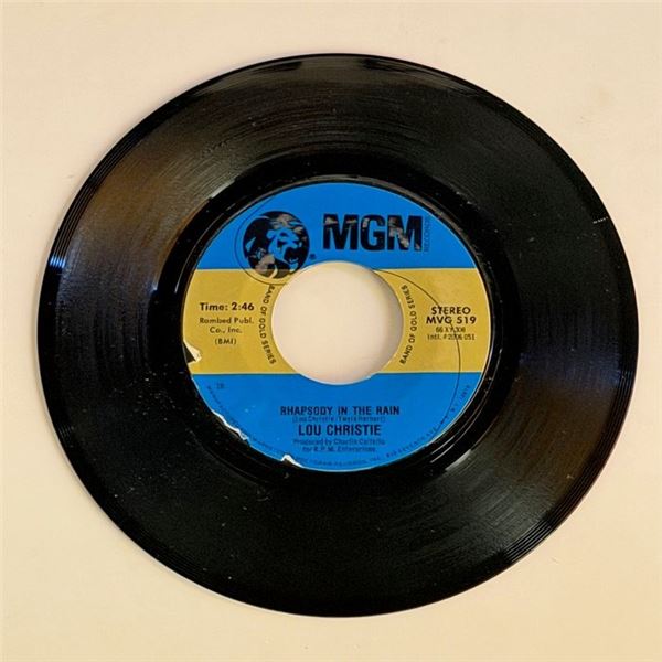 Lou Christie Rhapsody in the Rain 45 Album