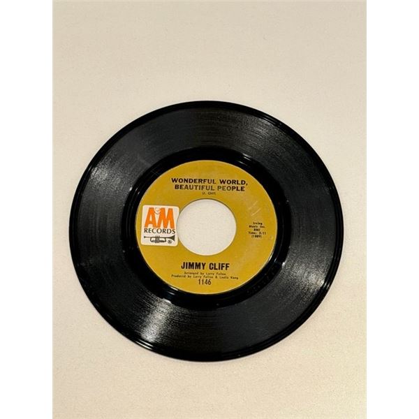 Jimmy Cliff Wonderful World Beautiful People 45 Album