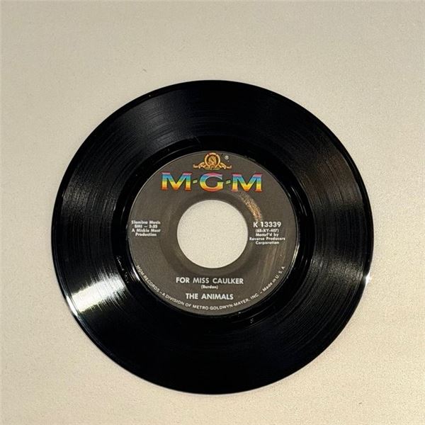 The Animals For Miss Caulker 45 Album