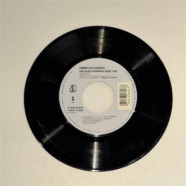 Emmylou Harris Ballad of a Runaway Horse 45 Album