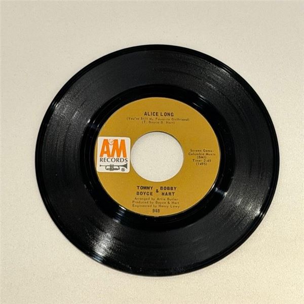Tommy Boyce and Bobby Hart Alice Long 45 Album