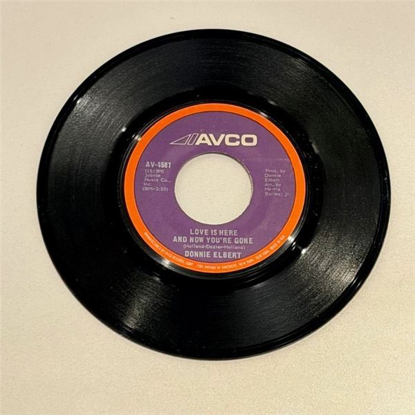 Donnie Elbert Love is Here and Now You're Gone 45 Album