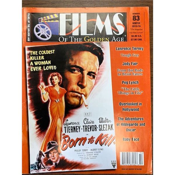 Films of the Golden Age Magazine 1961 - Born to kill