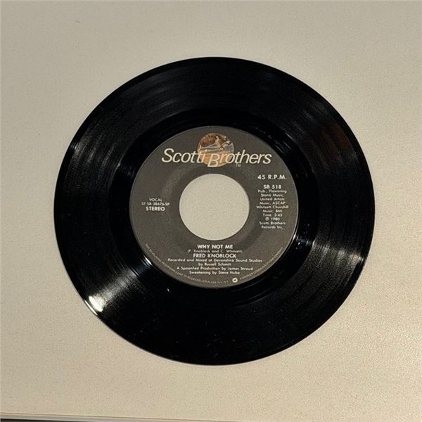 Fred Knoblock Why Not Me 45 Album