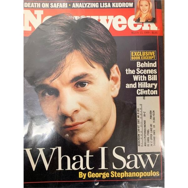 Newsweek Magazine 1999 George Stephanopoulos Issue