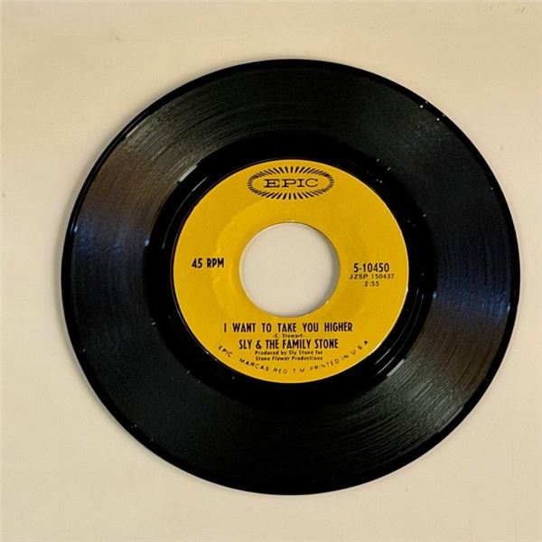 Sly and the Family Stone I Want to Take You Higher 45 Album