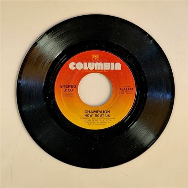 Champaign How Bout Us 45 Album