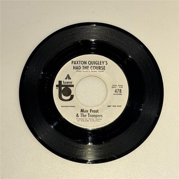 Max Frost and the Troopers Paxton Quigley's Had the Course 45 Album