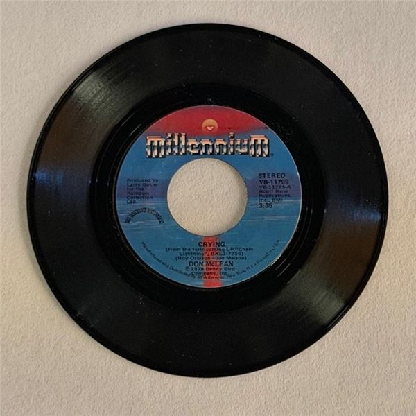 Don McLean Crying 45 Album