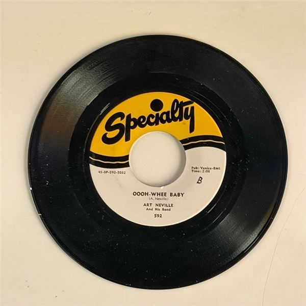 Art Neville Oooh Whee Baby 45 Album