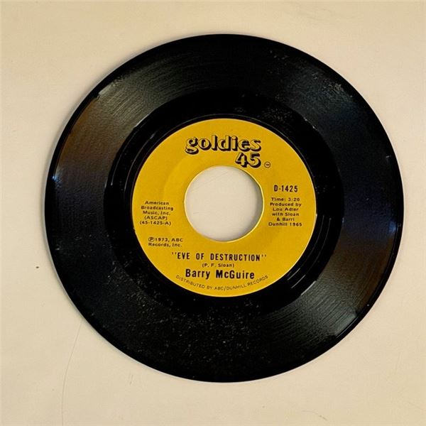 Barry McGuire Eve of Destruction 45 Album
