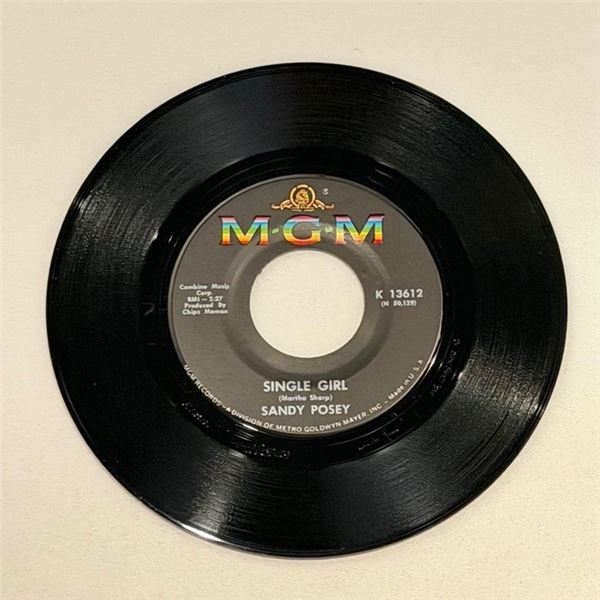 Sandy Posey Single Girl 45 Album
