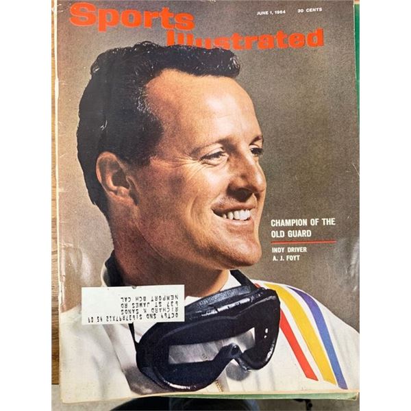 Sports Illustrated Magazine 1964 A. J. Foyt Issue