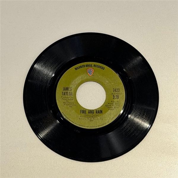 James Taylor Fire and Rain 45 Album