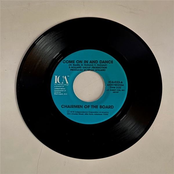 Chairmen of the Board Come on in and Dance 45 Album