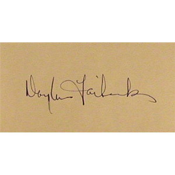 Douglas Fairbanks signature slip